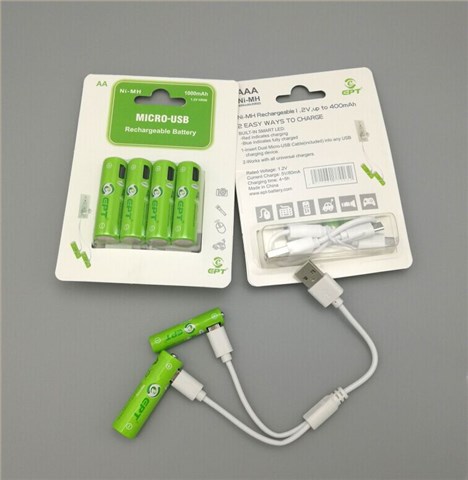 1.2V 400mAh AAA7号Type-c口充电开云官方端网页版登录入口-开云（中国）
