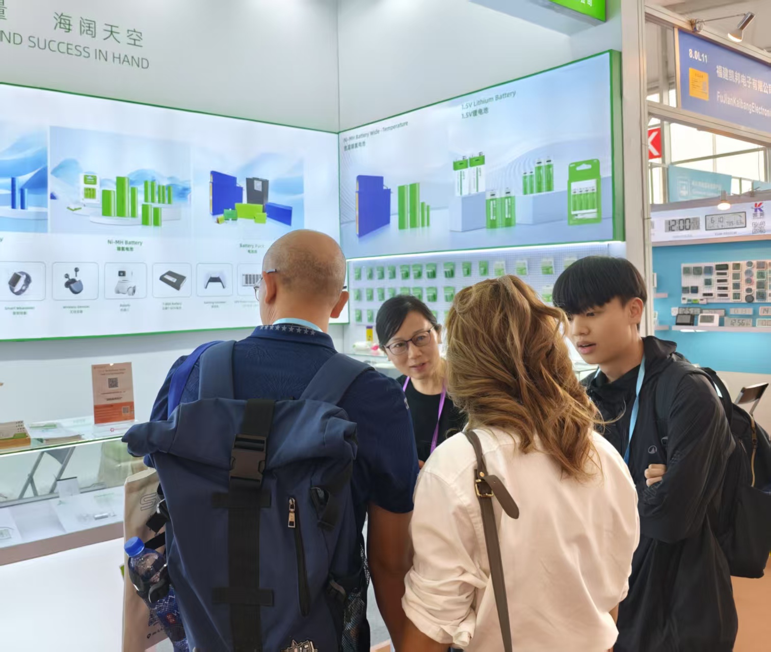 与外国客户交流中